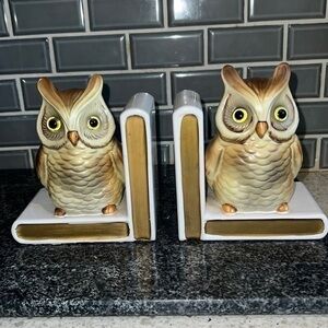 Lefton Vintage Owl Bookends (2)